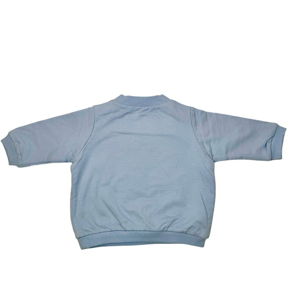 NWT KENZO Kids Baby Tiger Logo Embroidered Sweatshirt Blue Size 6M - Picture 4 of 16